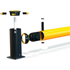 A-SAFE iFlex Single Traffic Guardrail Mid Post Yellow/Black