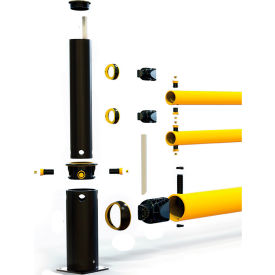 A-SAFE iFlex Single Traffic Guardrail and Mid Post Yellow/Black