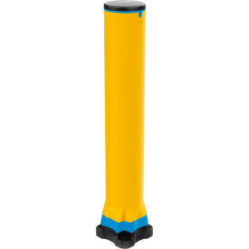 A-SAFE Monoplex Bollard 7-1/2" Dia. x 48"H Polymer Yellow/Black