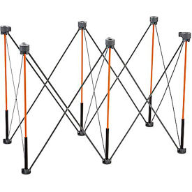 Affinity Tool Works CTC6 Bora Centipede Expandable Workstand 48"W x 24"D x 36"H - 4 X-Cups, 2 Quick Clamps, Accessory Bag image.
