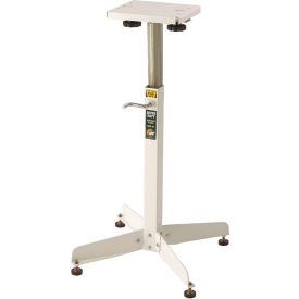 Affinity Tool Works HGP-10 Affinity Stationary Bench Top Grinder Stand W/ Adj Leg & Steel Square Edge, 9-1/2"W x 8-1/2"D, White image.