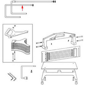 Allpoints 2151016 Rod, Guide, Right, Tomato Pro For Redco Slicers Allpoints 2151016 Rod, Guide, Right, Tomato Pro For Redco Slicers