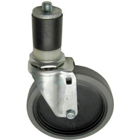 Swivel Stem Caster 5" W 1-5/8" OD Tubing view 2