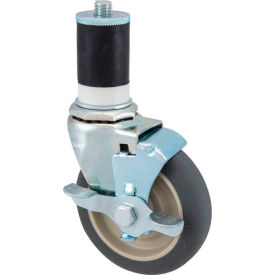 Swivel Stem Caster with Brake for 1-5/8" OD Tubing view 2