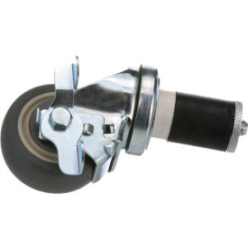 Swivel Stem Caster with Brake for 1-5/8" OD Tubing view 2
