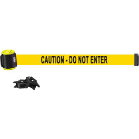 Banner Stakes MH1502 Banner Stakes Magnetic Wall Mount Barrier, 15 Yellow "Caution-Do Not Enter" Banner image.