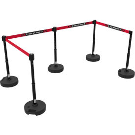 Banner Stakes PLUS Barrier Set X5, Black 