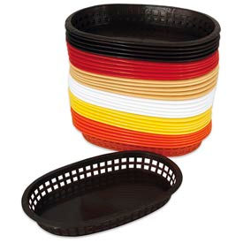 Alegacy 496FO - Stiff Oval Fast Food Basket, Orange, 1 Dozen Alegacy 496FO - Stiff Oval Fast Food Basket, Orange, 1 Dozen