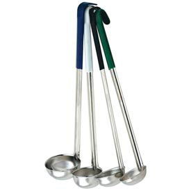 Alegacy Food Service Products Group, Inc 8812RD Alegacy 8812RD - Stainless Steel 12 Oz. Ladle, Optima Line, Red Handle image.