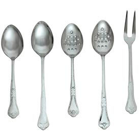 Alegacy Food Service Products Group, Inc DSP13 Alegacy DSP13 - Barocco Serving Spoon, Solid, 13" image.