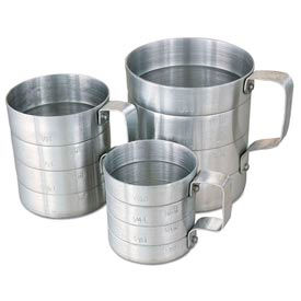 Alegacy Food Service Products Group, Inc M10 Alegacy M10 - 1 Qt. Aluminum Dry Measures image.