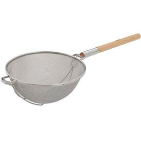 Alegacy Food Service Products Group, Inc S9200 Alegacy S9200 - Stainless Steel Double Mesh Strainer, 12" Heavy Duty image.