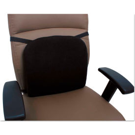 Alera Furniture CGC411 Alera® Cooling Gel Memory Foam Backrest - 14-1/8" x 14-1/8" x 2-3/4" - Black image.