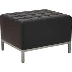 Alera Furniture QB8216 Alera® Ottoman - 26-3/8" x 21-1/2" x 17-1/2" - Black - QUB Series image.