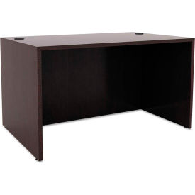 Alera Furniture VA214830ES Alera® Wood Desk Shell - 47-1/4"W x 29-1/2"D x 29-5/8"H - Espresso - Valencia Series image.