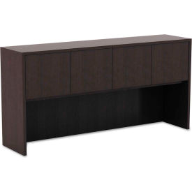Alera Furniture VA286615ES Alera® Hutch with Doors - 64-3/4"W x 15"D x 35-1/2"H - Espresso - Valencia Series image.