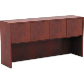 Alera Furniture VA286615MC Alera® Hutch with Doors - 64-3/4"W x 15"D x 35-1/2"H - Medium Cherry - Valencia Series image.