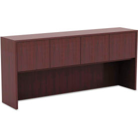 Alera Furniture VA287215MY Alera® Hutch with Doors - 70-5/8"W x 15"D x 35-1/2"H - Mahogany - Valencia Series image.