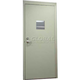Assa Abloy Sales & Marketing Group Inc. CHMDXVL3068XCYL-ST-18GA CECO Hollow Steel Security Door, Vision Light, Cylindrical, SteelCraft Hinge, 18 Ga, 36"W X 80"H image.