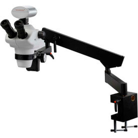 UNITRON Z850 Trinocular Zoom Stereo Microscope with C-Mount on Flex-Arm Stand