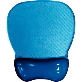 Aidata CGL003B Aidata CGL003B Crystal Gel Mouse Pad with Wrist Rest, Blue image.