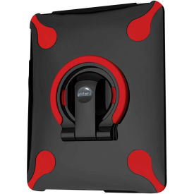 Aidata ISP002BR Aidata ISP002BR SpinStand Multifunction Stand for iPad 1, Black Shell with Black and Red Ring image.