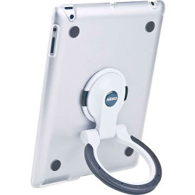 Aidata ISP502CWB Aidata ISP502CWB SpinStand for iPad 2, 3 & 4, Clear Shell with White and Black Ring image.