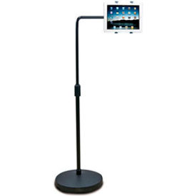 Aidata US-5007W Universal Tablet Extension Arm Floor Stand, Black