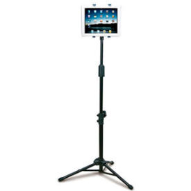 Aidata US-5009B Universal Tablet Tripod Base Floor Stand, Black