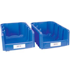 Aigner Index Inc BB13 Aigner Bin Buddy BB-13 Adhesive Label Holder (Top/Bottom) 1" x 3" for Bins, Pack of 25 image.