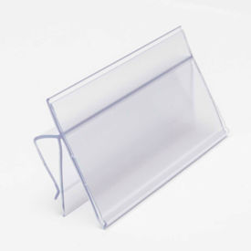 Aigner Index Inc BC24 Bin-Clip Edge 2" X 4", Clear - Package Qty 25 image.