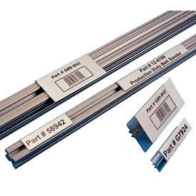 Aigner Index Inc TS16 Label Holders, 1" x 6", Clear, T-Slot Aluminum Extrusion (25 pcs/pkg) image.