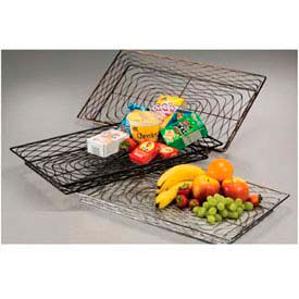 American Metalcraft BNBB13202 - Birdnest Basket, 20 x 13 x 2, Rectangular, Wire W/Black Finish American Metalcraft BNBB13202 - Birdnest Basket, 20 x 13 x 2, Rectangular, Wire W/Black Finish