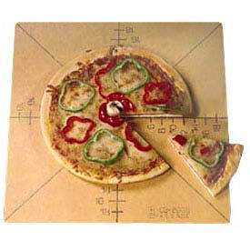 American Metalcraft Inc. MPCUT6 American Metalcraft MPCUT6 - Pizza Slice Cutting Board And Guide, With Markings For 6 Slice image.