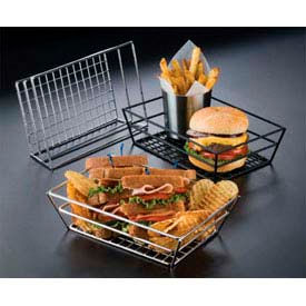 American Metalcraft RMB59C - Basket, 9 x 6 x 2-1/2, Rectangle, Grid Bottom, Chrome American Metalcraft RMB59C - Basket, 9 x 6 x 2-1/2, Rectangle, Grid Bottom, Chrome