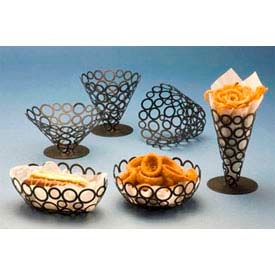 American Metalcraft WBW96 - Go-Go Basket, 6 x 9, Oval Shape, Ring Design, Black American Metalcraft WBW96 - Go-Go Basket, 6 x 9, Oval Shape, Ring Design, Black