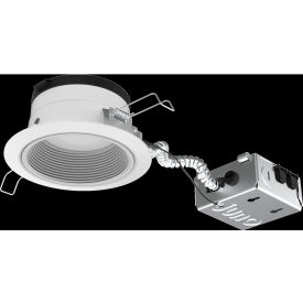 Acuity Brands Lighting (Lithonia) JPDZ4JB-RDB1-WWH-M6 Contractor Select™ Juno Podz™ 4" LED Round Baffle Downlight, 700/1000/1200 Lumens, White image.