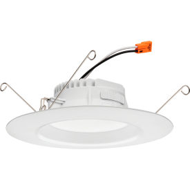 Acuity Brands Lighting (Lithonia) RB56S-SWW5-MW-M6 Contractor Select™ Juno RetroBasics 5"-6" LED Smooth Downlight Trim Kit, 860 Lumens, White image.
