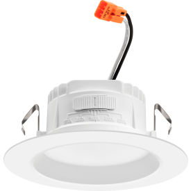Acuity Brands Lighting (Lithonia) RB4S-SWW5-MW-M6 Contractor Select™ Juno RetroBasics 4" LED Smooth Downlight Trim Kit, 625 Lumens, Matte White image.