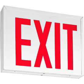 Acuity Brands Lighting (Lithonia) LXNY W 3 R EL M4 Lithonia Lighting LXNY W 3 R EL M4, LED Steel Exit Sign, 2W, Single or Double Face w/Battery, White image.