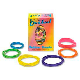 Alliance Rubber Company 07706**** Alliance® Brites® Pic Pac Rubber Bands, Assorted Sizes/Brite Colors, 1.5 oz. Box image.