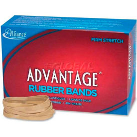Alliance Rubber Company 26645 Alliance® Advantage® Rubber Bands, Size # 64, 3-1/2" x 1/4", Natural, 1 lb. Box image.