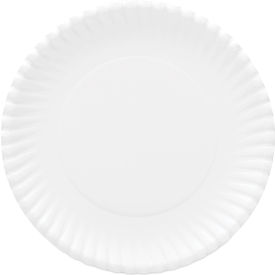 AJM Packaging Corporation Gold Label Coated Paper Plates 9" Dia. White Pack of 960
