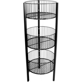 3-Tier Bin 18" L x 45" H Metal Black