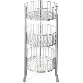 3-Tier Bin 18" L x 45" H Metal White