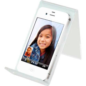 Amko Displays Llc CHA-L Acrylic Cellular Phone Display, 4.8"L x 2.5"W x 3.5"H, Clear image.