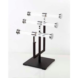 Amko Displays Llc CSR-T3 Acrylic Jewelry Stand, 3-Tier image.