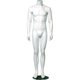 Amko Displays Llc ERIC-1 Male Mannequin - Headless, Hands by Side, Legs Straight - Matte Finish image.
