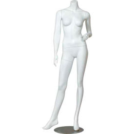 Amko Displays Llc ERICA-2 Female Mannequin - Headless, Left Hand on Hip, Right Leg Sideways - Matte Finish image.