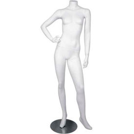 Amko Displays Llc ERICA-3 Female Mannequin - Headless, Right Hand on Hip, Left Leg Sideways - Matte Finish image.